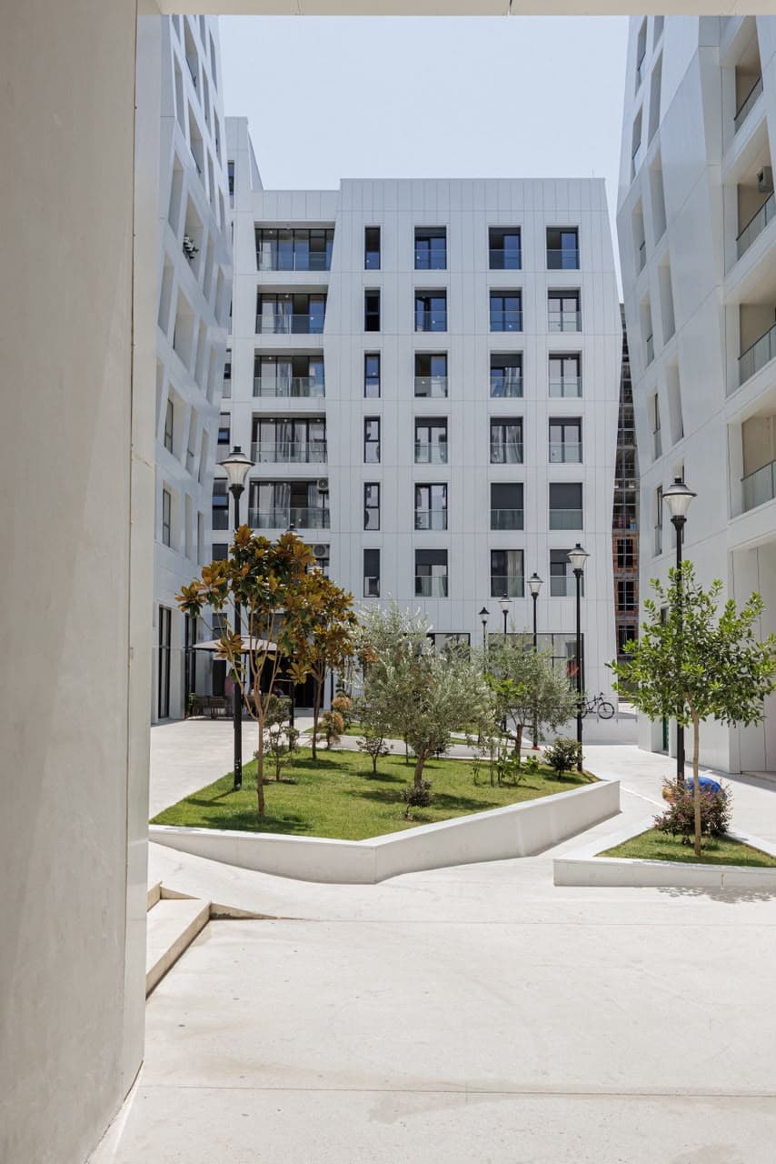 Courtyard garden of the residential complex
